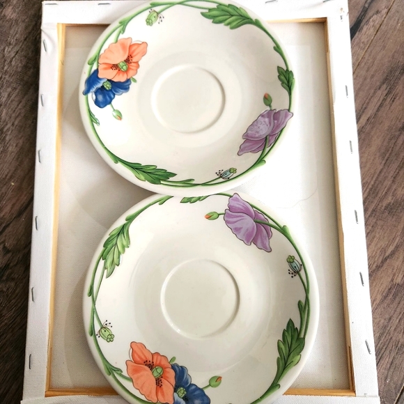 Villeroy & Boch Amapola Tea Cup Saucer Floral pattern  ref#tv cab - Picture 1 of 6